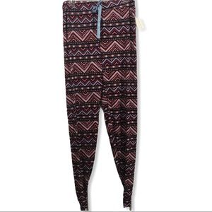 Jogger style lightweight Chevron Pajama pants